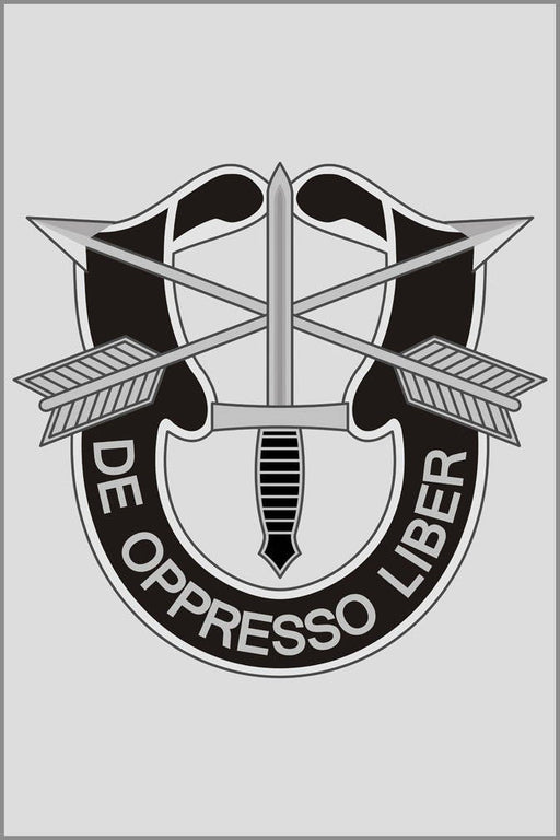 Poster, Many Sizes Available; Special Forces  Insignia Green Berets