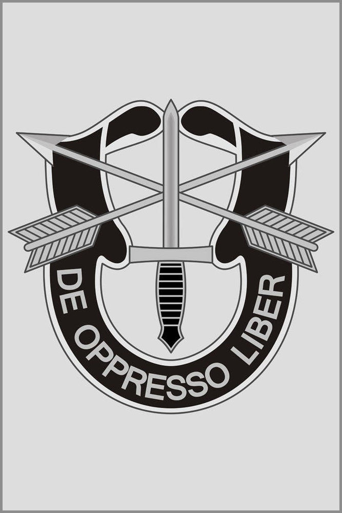 Poster, Many Sizes Available; Special Forces  Insignia Green Berets