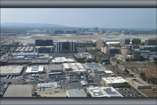 Poster, Many Sizes Available; Los Angeles Airport Lax Hotels Aerial View From North August 2014  #031215