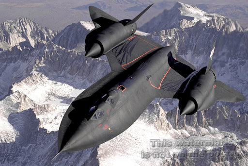 Poster, Many Sizes Available; Sr-71 Blackbird Was Developed From The Cia&#39;S A-12 Oxcart