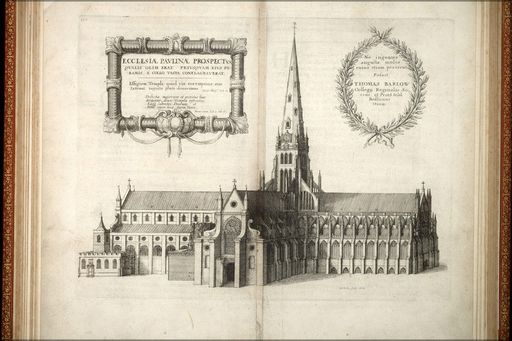 Poster, Many Sizes Available; St. Paul'S Cathedral From The South 17Th Century