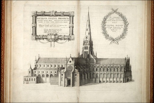 Poster, Many Sizes Available; St. Paul&#39;S Cathedral From The South 17Th Century