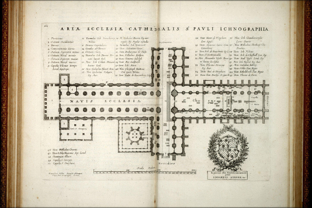 Poster, Many Sizes Available; St. Paul&#39;S Cathedral Ground Plan 17Th Century