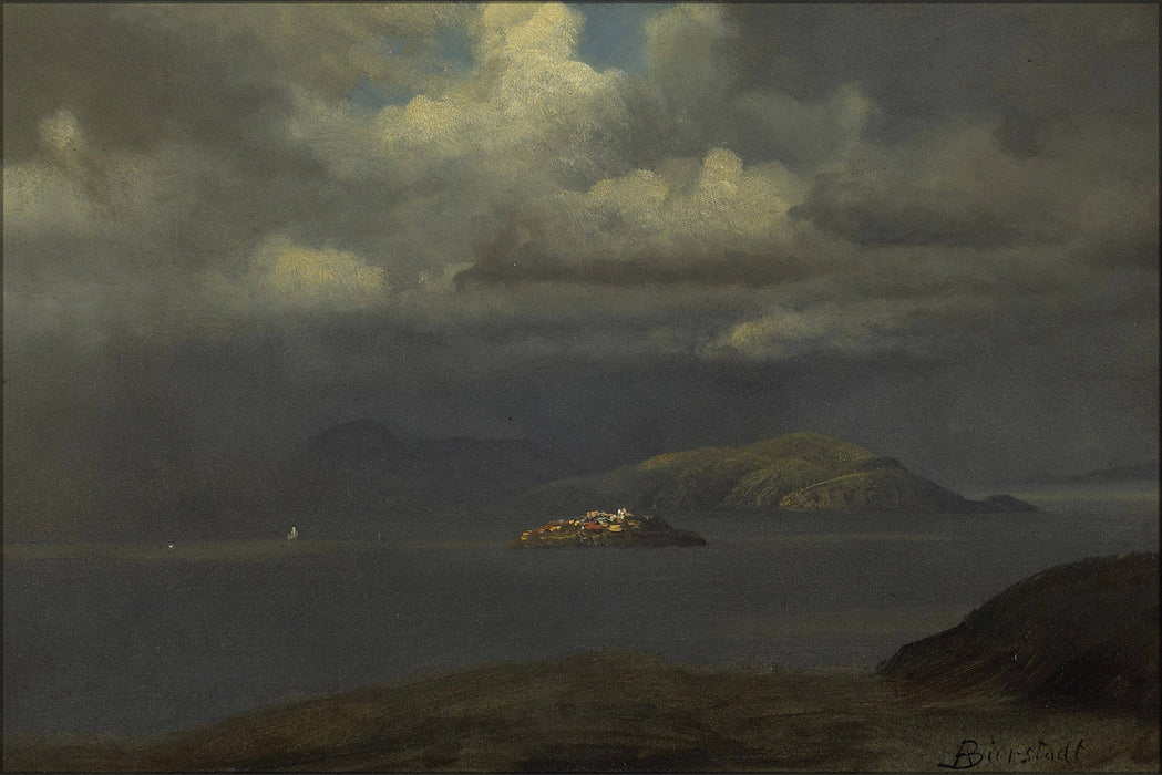 Poster, Many Sizes Available; Albert Bierstadt - Alcatraz, San Francisco Bay (1875)