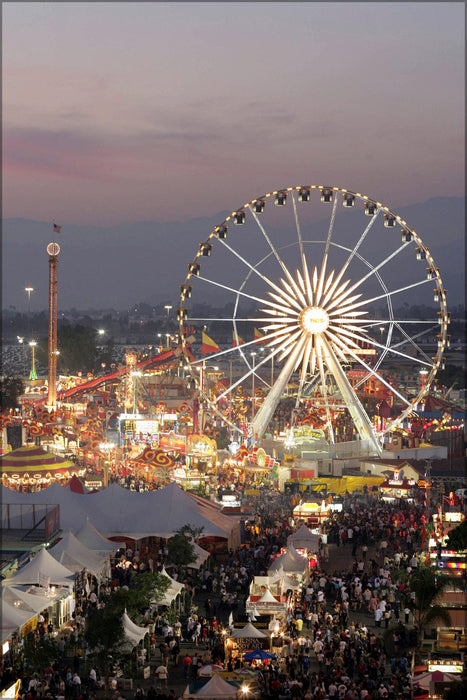 Poster, Many Sizes Available; Los Angeles County Fair At Dusk #031715