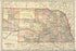 Poster, Many Sizes Available; Map Of Nebraska 1902