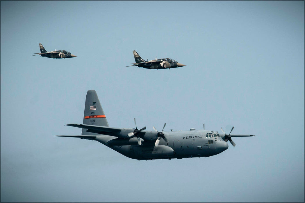 Poster, Many Sizes Available; C-130 Hercules 182Nd Airlift Wing, Canadian Alpha Jets