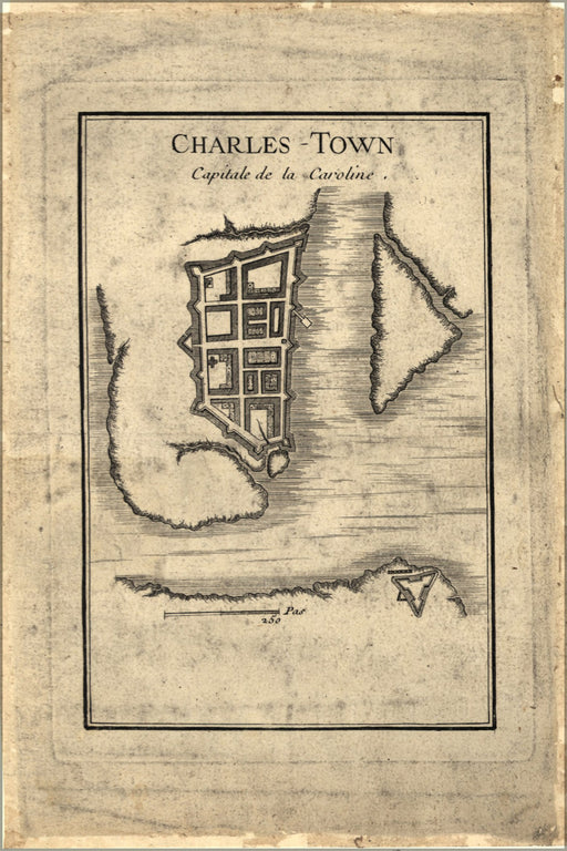 Poster, Many Sizes Available; Map Of Charleston South Carolina 1780 (Check Other)