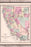 Poster, Many Sizes Available; Map Of Nevada & California 1870