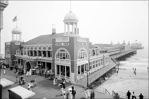 Poster, Many Sizes Available; Steel Pier At Atlantic City New Jersey C1915