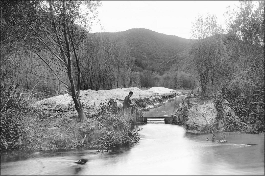 Poster, Many Sizes Available; Los Angeles River At Griffith Park, Ca.1898 1910 (2033)  #031215