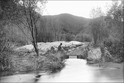 Poster, Many Sizes Available; Los Angeles River At Griffith Park, Ca.1898 1910 (2033)  #031215