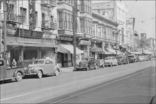 Poster, Many Sizes Available; Los Angeles, California. Street Scene In Little Tokyo Near The Los Angeles Civic Center, Prior T . . .      53