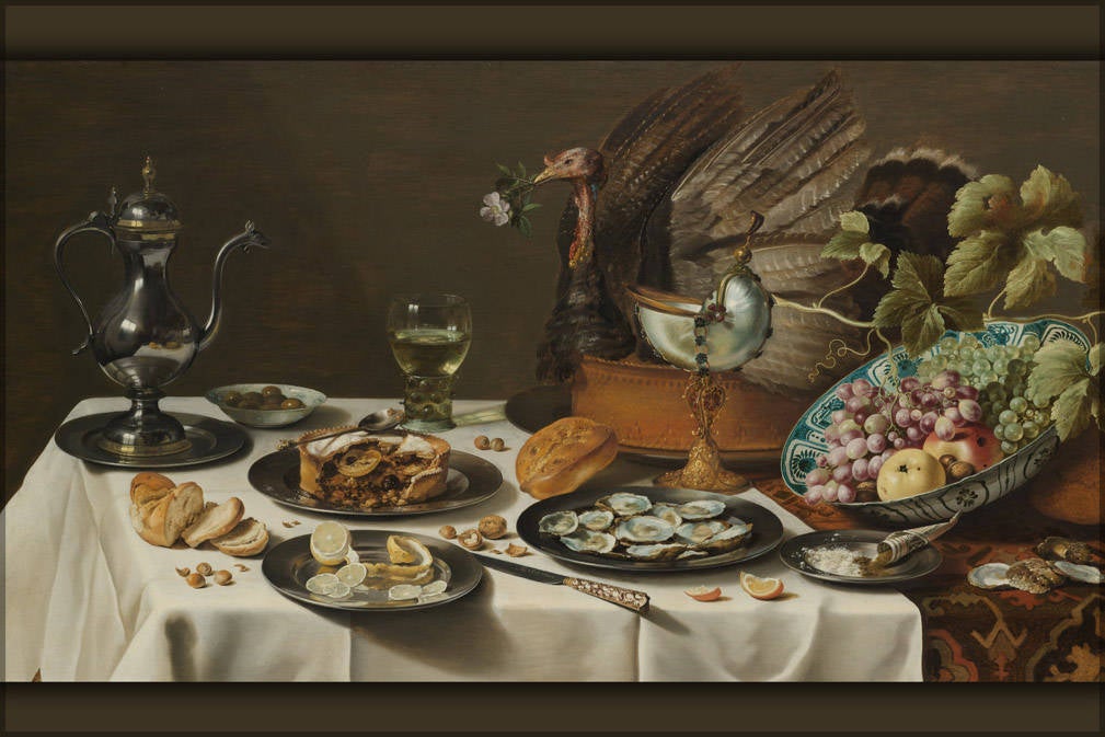 Poster, Many Sizes Available; Still Life With Turkey Pie By Pieter Claesz