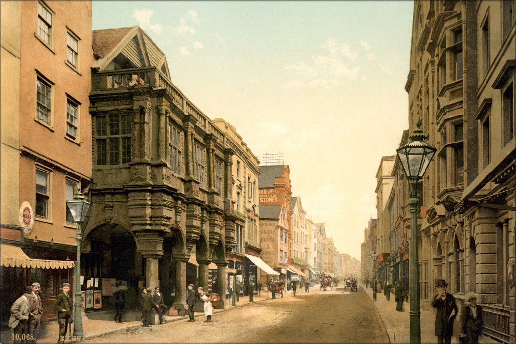 Poster, Many Sizes Available; High Street, Exeter, England, Ca. 1895