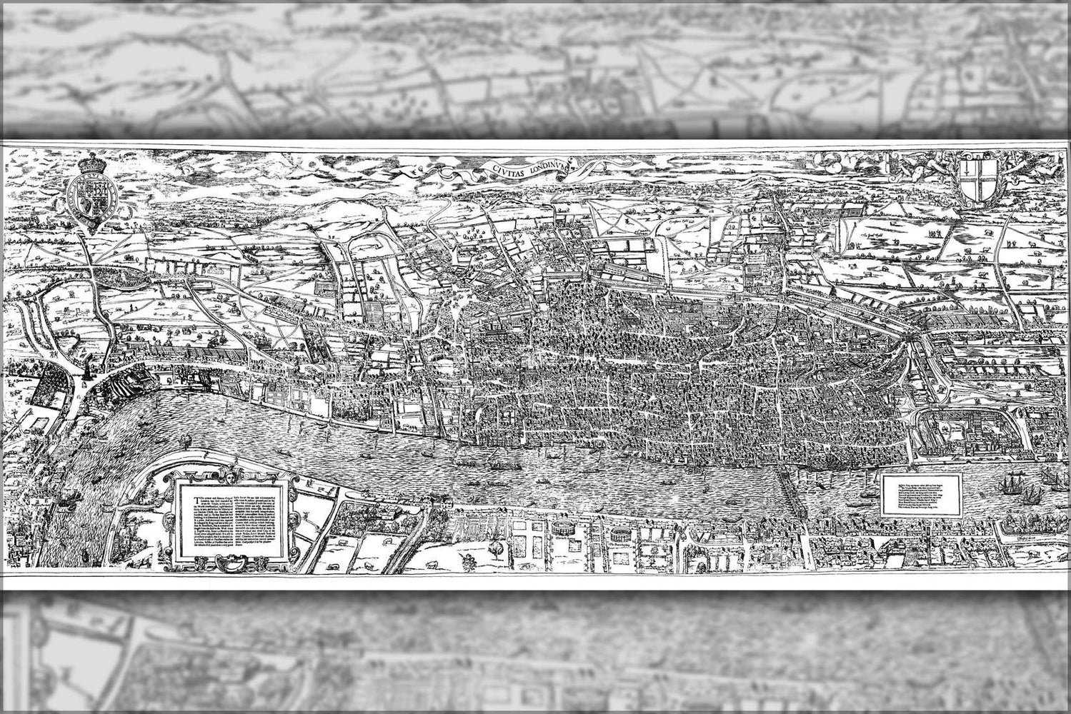 Poster, Many Sizes Available; Civitas Londinium Or The Agas Map Of London Late 1500S