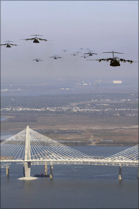 Poster, Many Sizes Available; C-17 Globemaster Iii 437Th Aw 315Th Aw, Charleston South Carolina