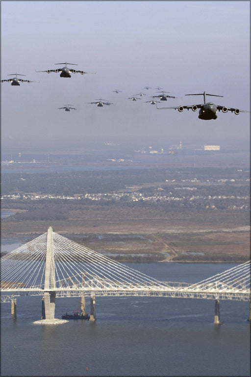 Poster, Many Sizes Available; C-17 Globemaster Iii 437Th Aw 315Th Aw, Charleston South Carolina