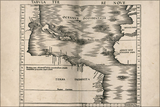 Poster, Many Sizes Available; Map Of West Indies; Cuba Florida 1513