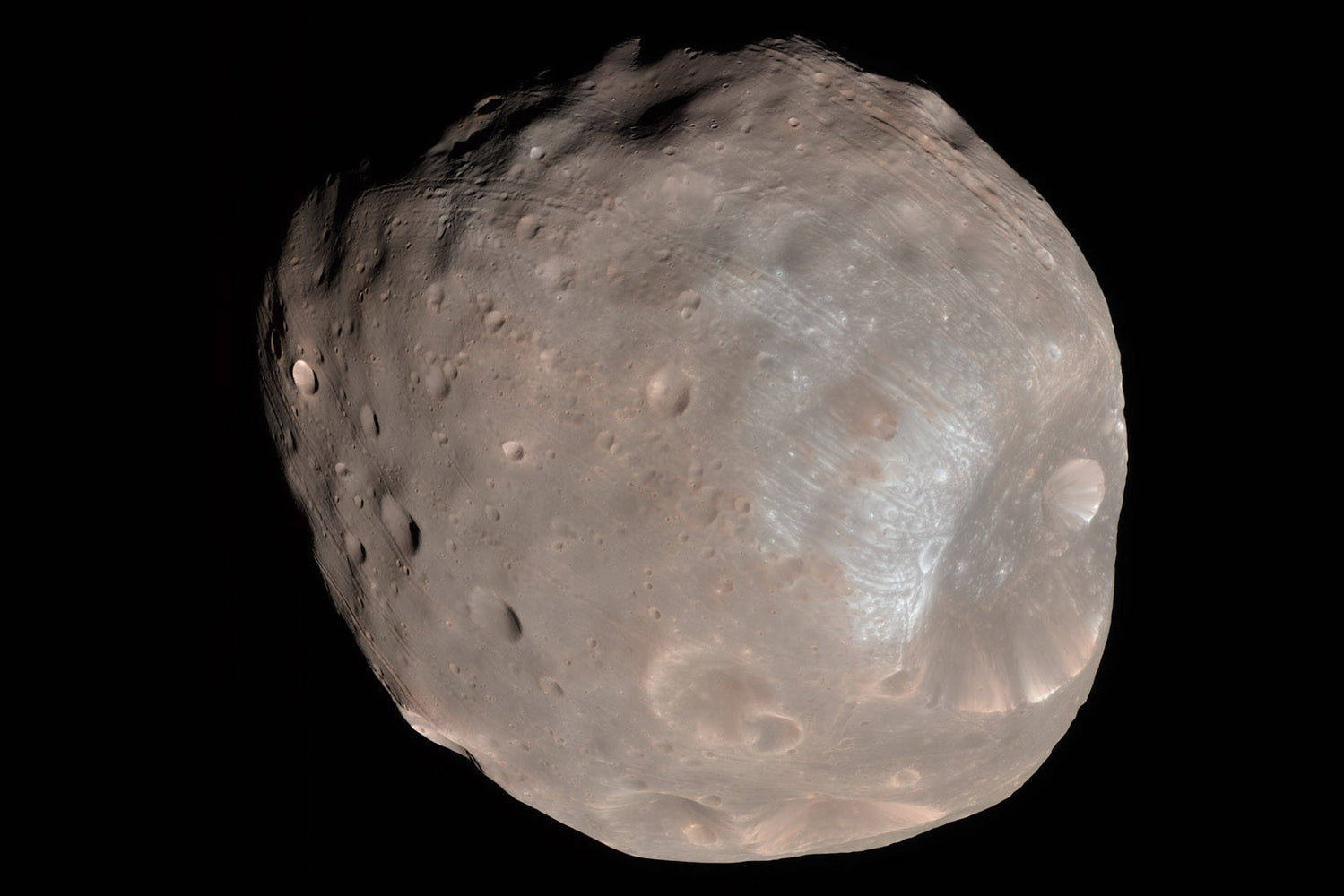 Poster, Many Sizes Available; Phobos, Imaged By The Mars Reconnaissance Orbiter In 2008