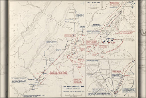 Poster, Many Sizes Available; Map Of New York City & Trenton, 1776-77