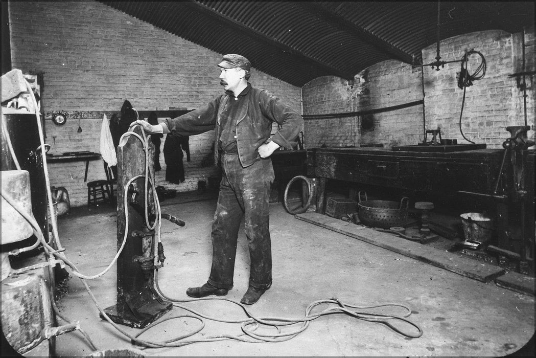 Poster, Many Sizes Available; Photograph Of A San Francisco Mint Employee In An Attic Workshop. - Nara - 296565 #031715