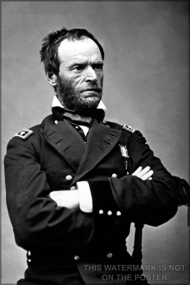 Poster, Many Sizes Available; General William Tecumseh Sherman, 1865