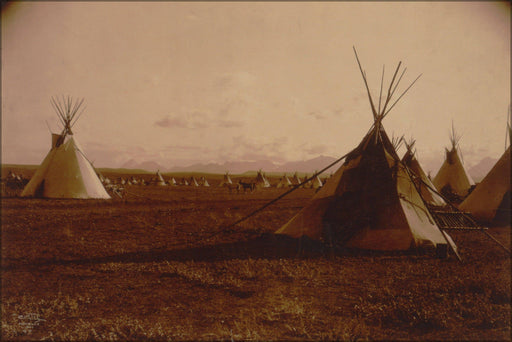 Poster, Many Sizes Available; Piegan Blackfeet Tepees Montana Native American Indian 1900