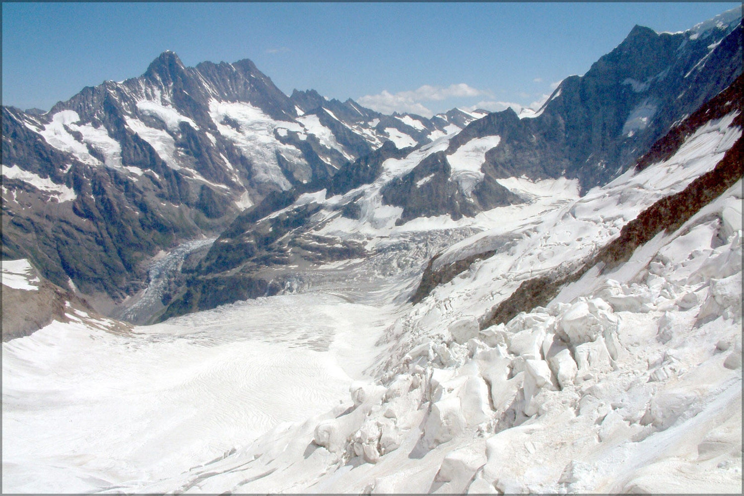 Poster, Many Sizes Available; Switzerland Mountains Schreckhorn Lauteraarhorn Glaciers