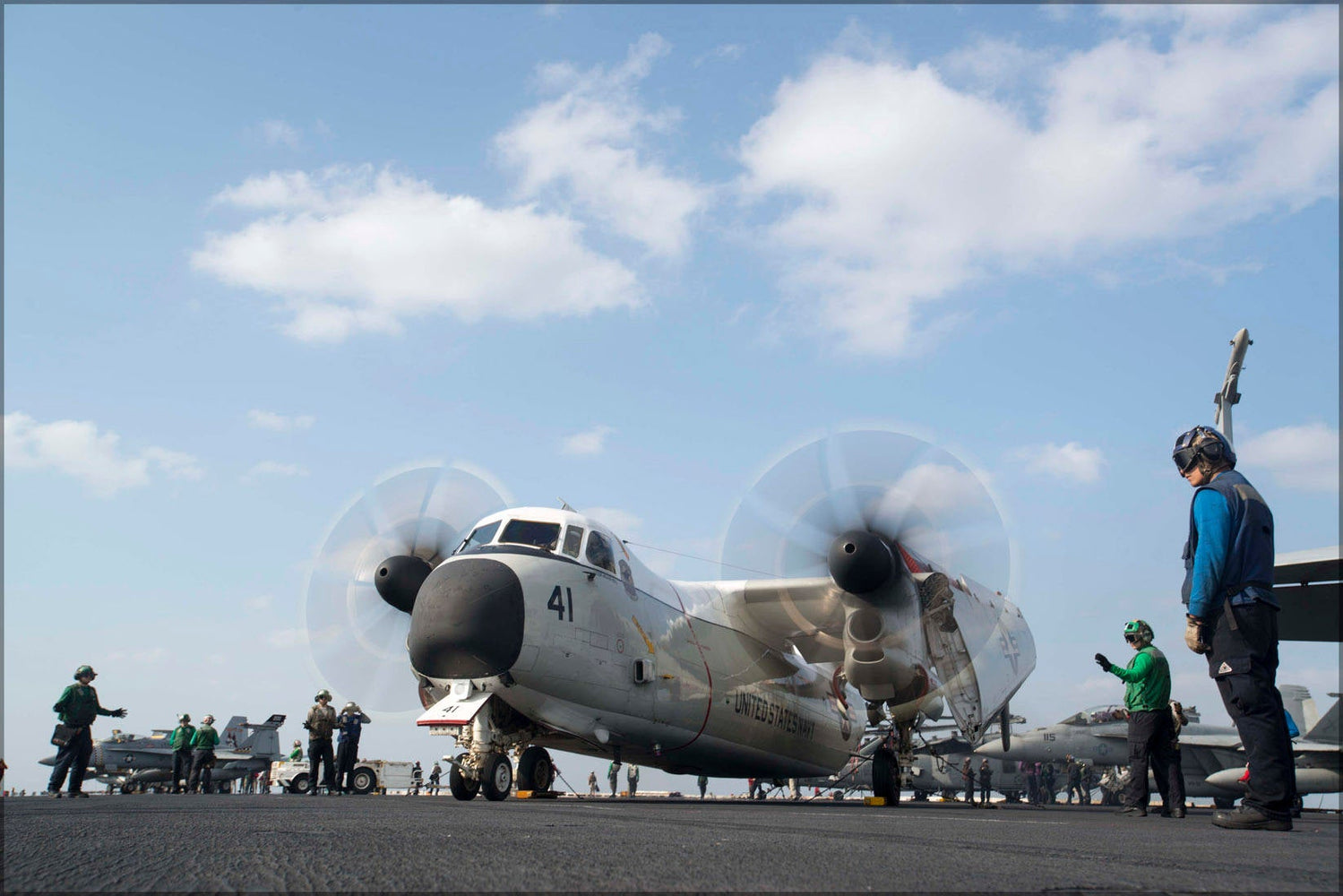 Poster, Many Sizes Available; C-2A Greyhound (Vrc) 40 Uss Harry S. Truman (Cvn 75)