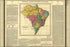 Poster, Many Sizes Available; Geography Statistical Historical Map Brazil 1822