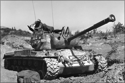 Poster, Many Sizes Available; M46 Patton Tank Korean War Usmc