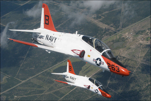Poster, Many Sizes Available; T-45A Goshawk Training Aircraft Over South Texas