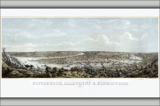 Poster, Many Sizes Available; Pittsburgh, Pennsylvania 1871