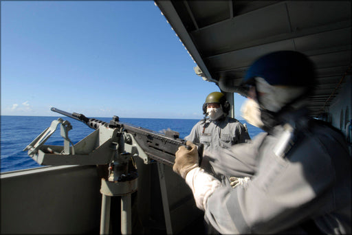 Poster, Many Sizes Available; Hmas Tobruk Machine Gun