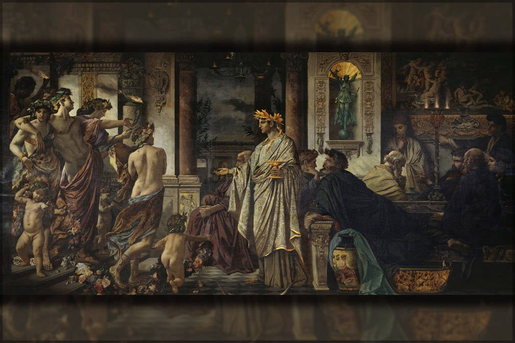 Poster, Many Sizes Available; Plato'S Symposium (Anselm Feuerbach, 1873
