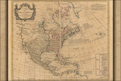 Poster, Many Sizes Available; Map Of North America 1765 Pre United States P2