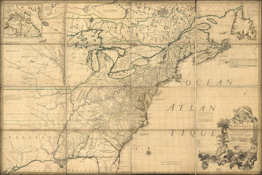 Poster, Many Sizes Available; Map Of North America Early United States  1776