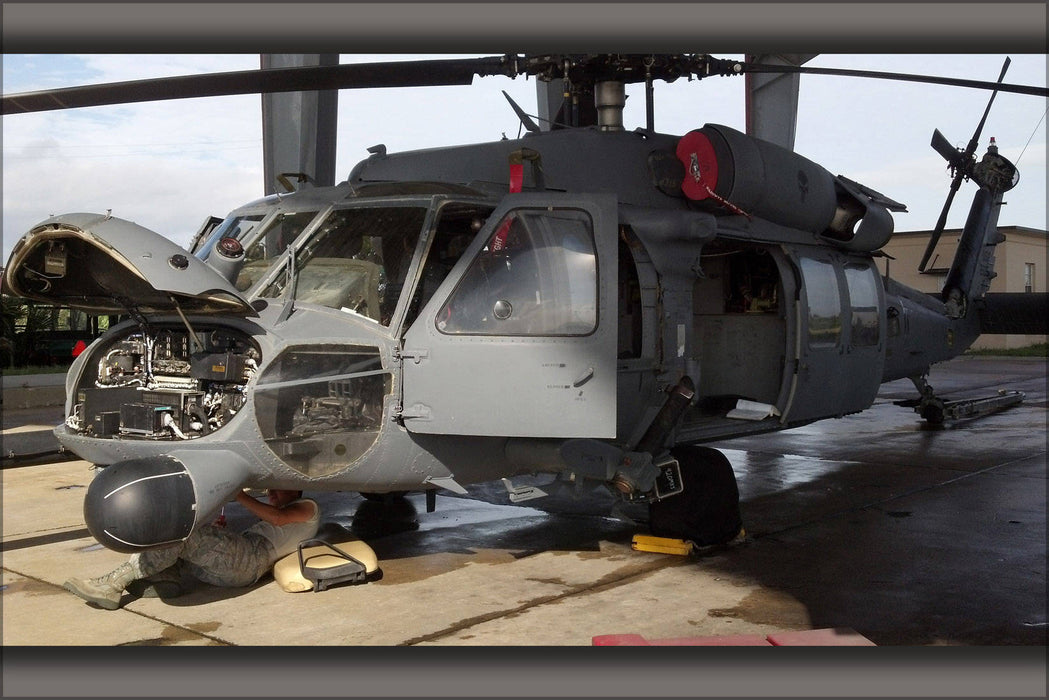 Poster, Many Sizes Available; Maintenance On A Sikorsky Hh-60G Pave Hawk Hh-60 Helicopter