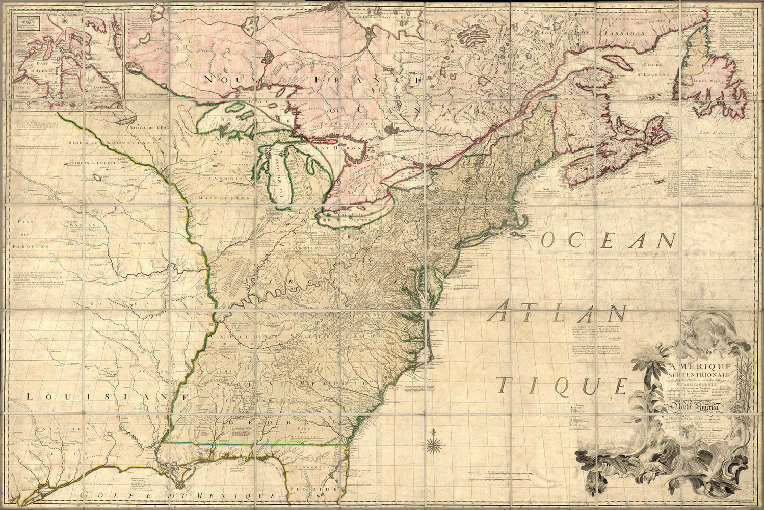 Poster, Many Sizes Available; Map Of North America Early United States  1777