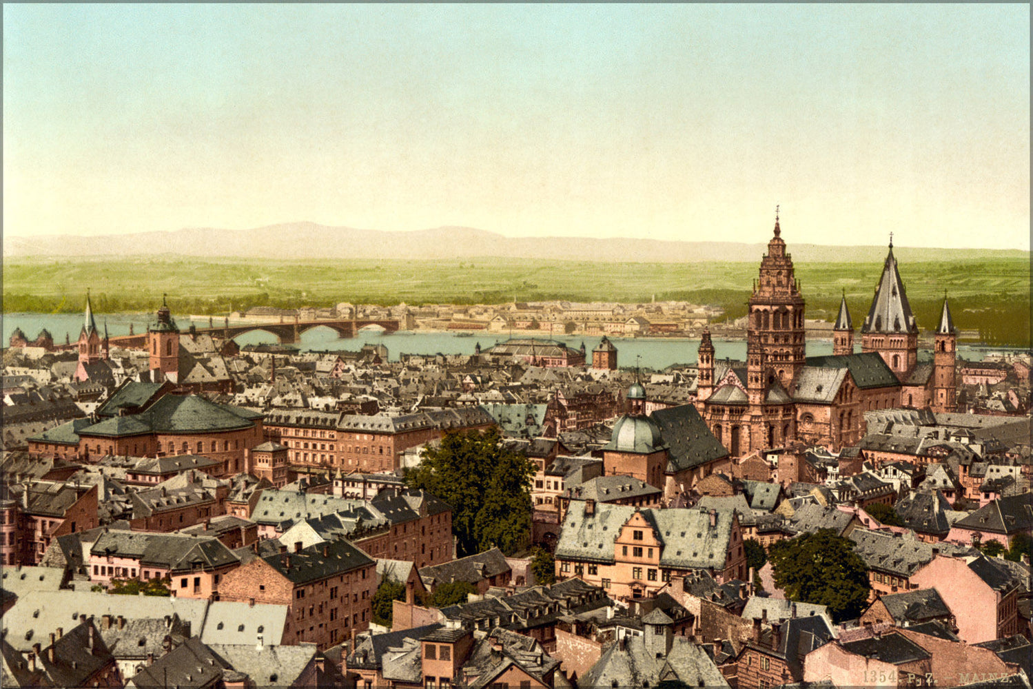 Poster, Many Sizes Available; Mainz, Rhineland, Germany, 1895 Photochrom