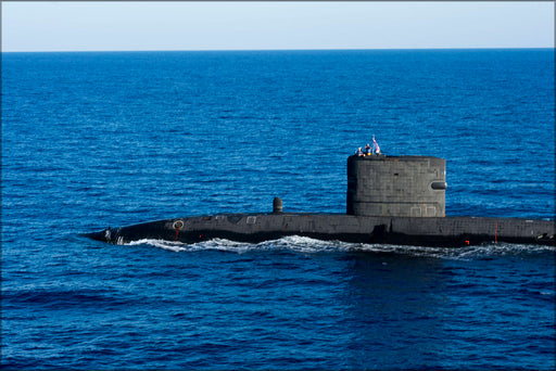 Poster, Many Sizes Available; Hms Talent S92 In The Med In October 2013