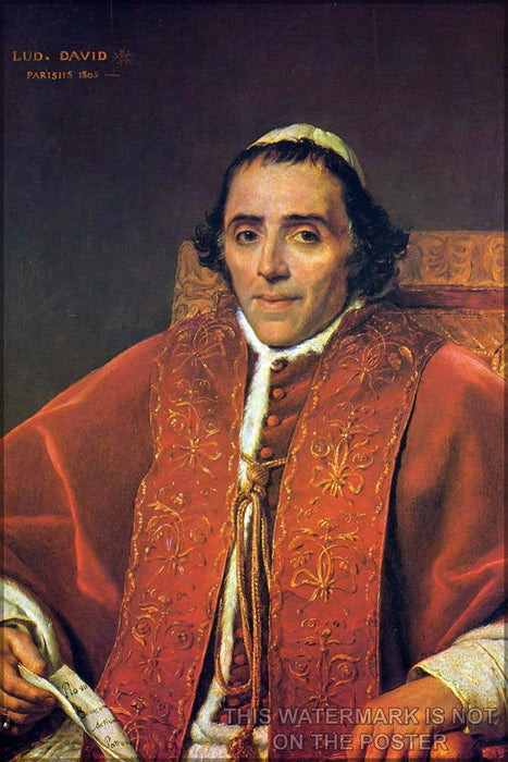 Poster, Many Sizes Available; Pope Pius Vii Jacques-Louis David