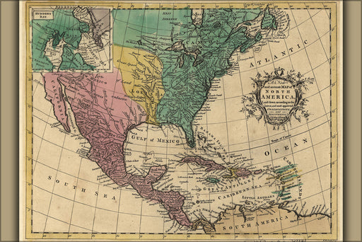 Poster, Many Sizes Available; Map Of North America Pre United States  1763