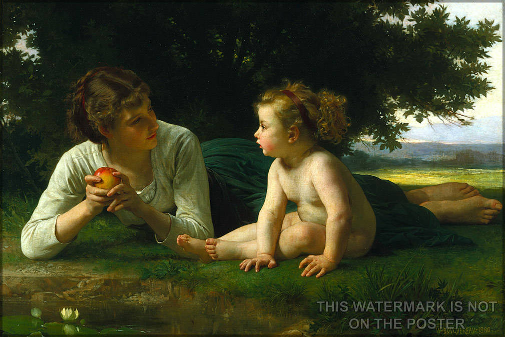 Poster, Many Sizes Available; Temptation William-Adolphe Bouguereau (1825-1905) - Temptation (1880