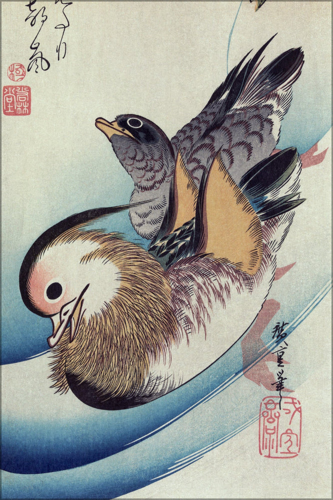 Poster, Many Sizes Available; Mandarin Ducks P2