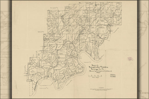 Poster, Many Sizes Available; Map Of Cornplanter Township, Pennsylvania 1890