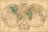 Poster, Many Sizes Available; Mappa-Mundi Map Of The World 1868 In Portuguese