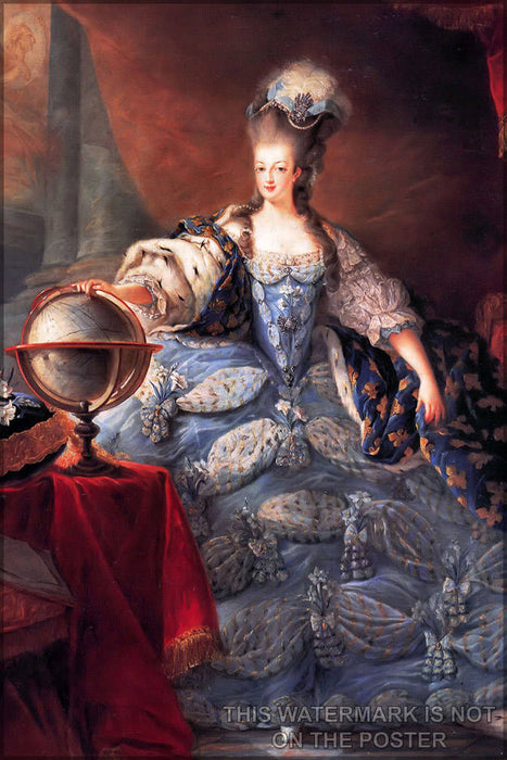 Poster, Many Sizes Available; Marie Antoinette, Queen Of France, In Coronation Robes By Jean-Baptiste Gautier Dagoty, 1775