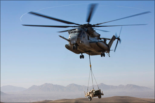 Poster, Many Sizes Available; Marine Corps Ch-53E Super Stallion Helicopter Afghanistan 2013